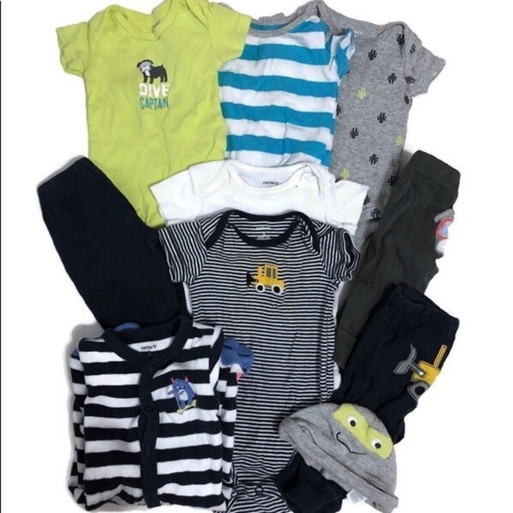 Carter’s 3 month baby boy 10 piece bundle - Picture 1 of 5